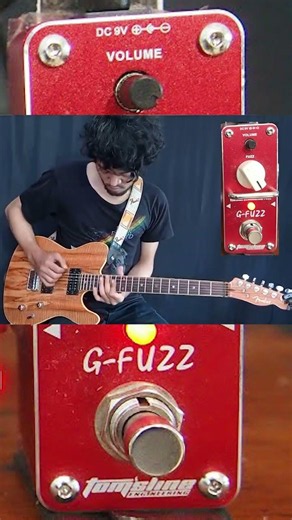 fuzz cleans up neatly with volume knob swell #Tomslinepedal G-fuzz #fuzzpedal