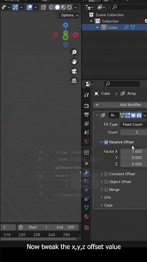 Blender Quick Tip: Make Easy Stairs in Seconds with Array Modifier #blender3d #blender