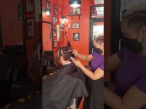 Bob undercit with nape clipper