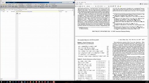 MATLAB中的反应动力学