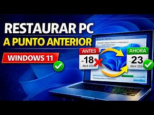 How to Restore My PC to a Previous Point in Windows 11 🔥 (WITHOUT LOSING FILES)