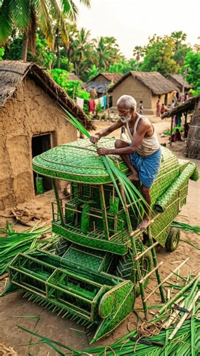 budhe Dada Ne pattiyon Se compile bana diya 🌿🚜#shorts