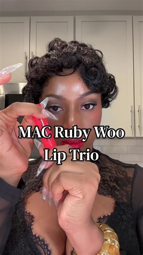 M.A.C Ruby Woo Lip Trio: The Perfect Lip Combo