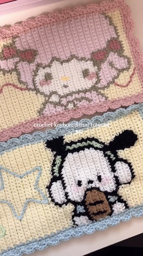 Pochacco Crochet Keyboard Mat Tutorial