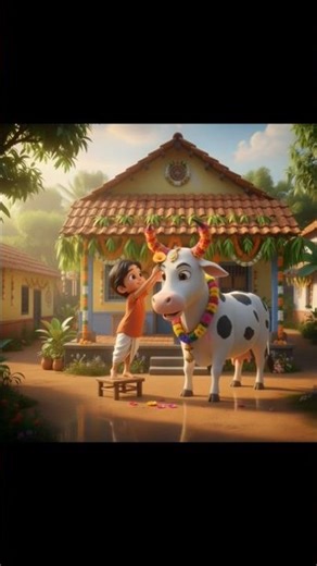 TRADITIONAL PONGAL CELEBRATION#shorts#traditionalpongalcelebration#animation