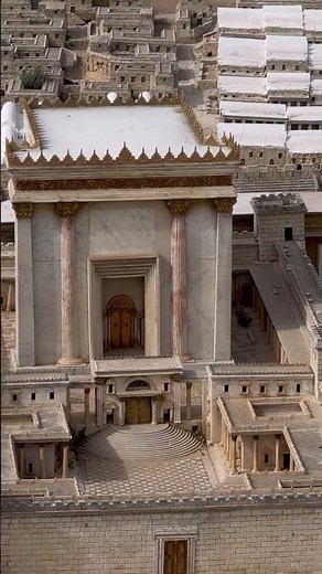 A model of Jerusalem during the Second Temple period in the Israel Museum in Jerusalem. #history