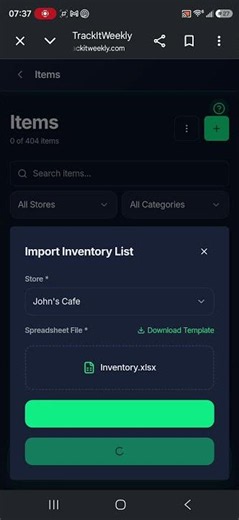 How to Import Inventory Items in Bulk — TrackItWeekly