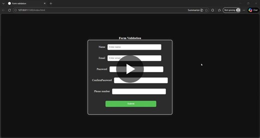 Frontend Development: Signup Form Validation with HTML CSS JavaScript | Rasalay Vaishnavi posted on the topic | LinkedIn