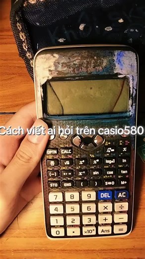 Cách viết trên Casio 580 cho người mới bắt đầu