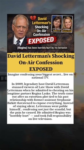 David Letterman’s Shocking On-Air Confession EXPOSED #usa #shorts #viral #trending