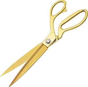 [Hot Item] Premium Tailor Scissors Heavy Duty Sewing Scissors Gold Titanium Coating Stainless Steel Fabric Scissors Leather Comfort Grip Shears Professional Ultra Sharp