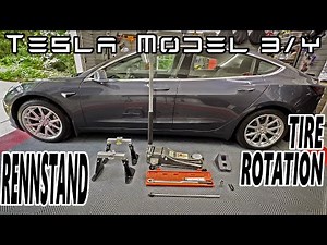 Tesla - Rennstand Jack Stands & Tire Rotation