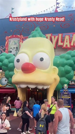 Universal Studios - Simpsons Land - Krustyland are of land! #thesimpsons #simpsons #krusty