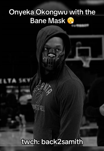 Bane mask in an NBA game is aura bruh shout out Onyeka Okongwu #bane #onyekaokongwu #mask #nba #fypシ