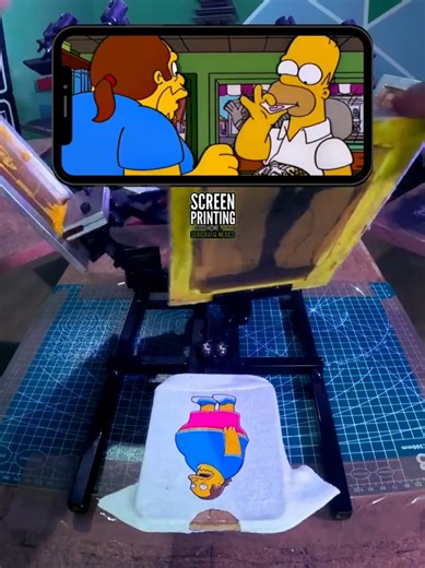 Homero se comió el cómic 😱 #serigrafia #arte #humor