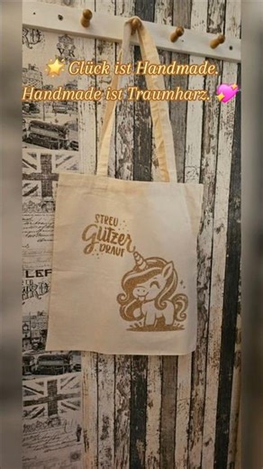 Unsere erste selbstgeplottete Einhorn-Tasche | Handmade by Traumharz 💖