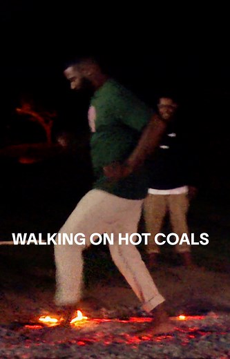 Walking on hot coals. | VICE