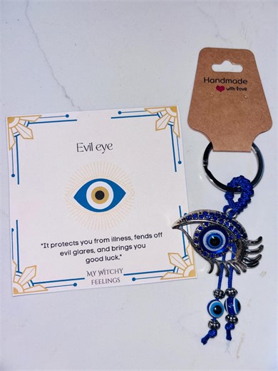 Evil Eye Keychain - Etsy