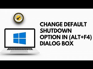 How to Change Default Shutdown Options in (Alt+F4) Dialog Box in Windows 11 & 10