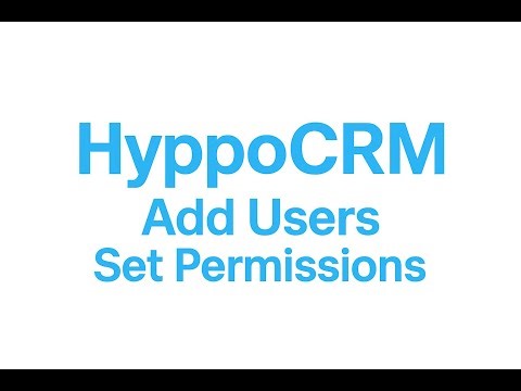 How to Add Users in HyppoCRM (Invite & Permissions Tutorial)