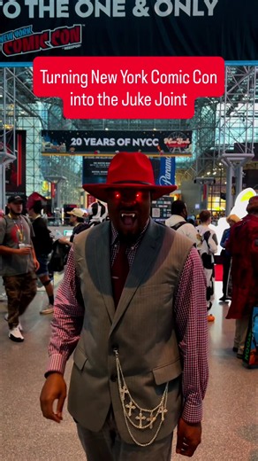 Ya’ll ready to sweat till ya stank 🪕🎶 So happy to debut my Sinners/ Stack cosplay at @newyorkcomiccon ! Was saving it for a Halloween line up but figured, why not 🤷🏽‍♂️ #sinners #sinnerscosplay #nycc #newyorkcomiccon