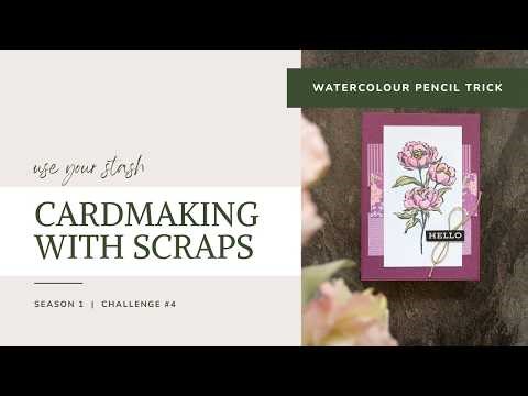 From Awkward Scrap to Full Background + Watercolour Pencil Tips | Use Your Stash