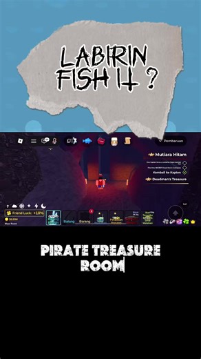 ⚠️Banyak yang nyasar di labirin ini! Ikuti jalur yang benar biar nggak muter-muter tanpa arah 😱 Save video ini sebelum kamu masuk labirin! #fishit #roblox #lanirin #apelpin #gamer