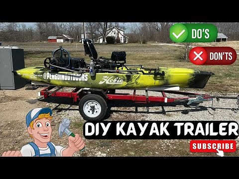 DIY Kayak Trailer! Build a Kayak trailer! Harbor Freight Kayak Trailer! Do's and Don'ts! Subscribe!