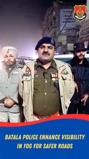 BATALA POLICE on Instagram: "As a proactive safety initiative, Batala Police pasted fluorescent tapes on roadside trees along the Batala–Qadian road, enhancing visibility during dense fog and reducing the risk of accidents. #YourSafetyOurPriority"
