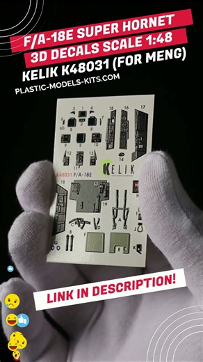 3D Decals Boeing FA 18E Super Hornet for MENG 1/48 KeliK K48031 #aircraftmodel #148scale #3ddecals