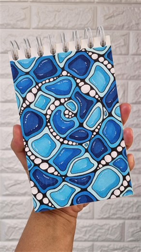 Simple Zendoodle Idea for Beginners 🩵💙 ##zenpatterns #zendoodle #doodleart #artformentalhealth