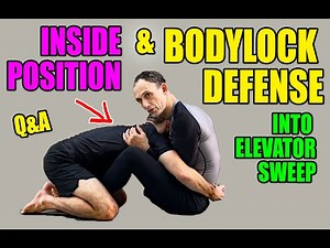 BODY LOCK PASS Defense: Inside Position and Elevator Sweep (no gi bjj/ jiu-jitsu/mma)