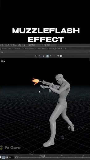 MuzzleFlash | Houdini Tutorial #houdini #vfxartist