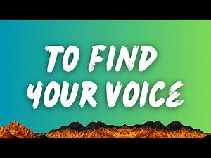 To Find Your Voice | English Songs with Lyrics | English Song Lyrics