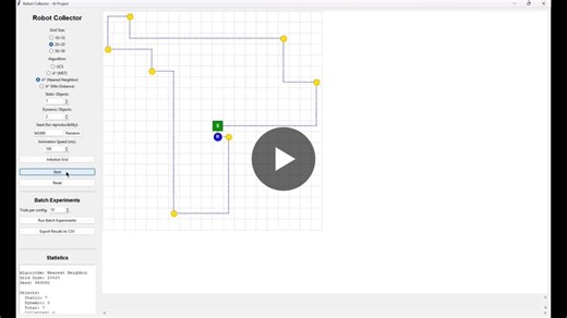 AI Project: Robot Collector with A* Search Algorithms | Ahmad Abou zeid posted on the topic | LinkedIn