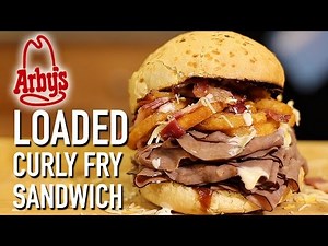 Arby's Loaded Curly Fries Sandwich