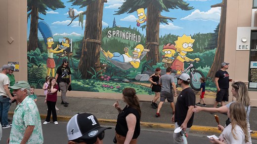 A look back at the Simpsons mural in Springfield