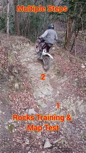 Montesa Repsol 260 remapped: rock training & map test (lrn) #honda #montesa #outdoor #trial #repsol