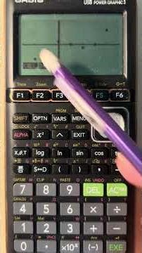 Casio fx9750giii Cubic Regression