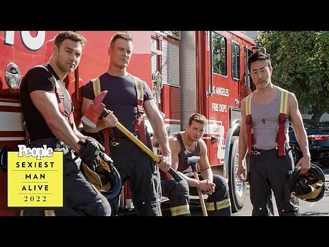 '9-1-1' ft. Peter Krause, Kenneth Choi, Ryan Guzman and Oliver Stark | Turning Up the Heat | PEOPLE