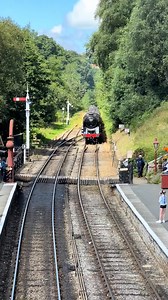 26K views · 958 reactions | 9f 92134 comes into Goathland Station on...