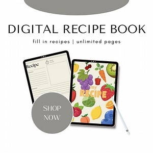 Digital Recipe Book/journal - Etsy Australia
