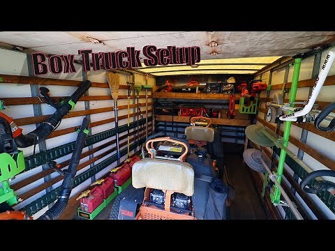 Isuzu NPR Lawn Care Box Truck Setup