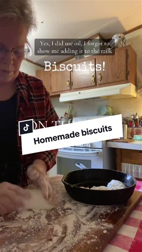 #onthisday Making biscuits with self rising flour. I forgot to show me adding the oil. I add it to the milk. #buttermilk #biscuits #grandmasoftiktok #Breakfast