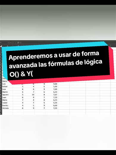 Aprenderemos a usar de forma avanzada las fórmulas de lógica O() & Y() #excel #excelhack #excellogica
