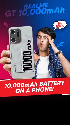 3.5K views · 15 reactions | Realme’s concept phone packs power, style & surprise. We got our hands on it early. Is this the future of smartphone battery life? #Realme #10000mAhbattery #bestbatteryphones #ConceptPhone #Tech #uniquegadgets | Digit | Facebook