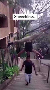 🤯 Mind-Blowing Headstand Stair Walk! 🤯