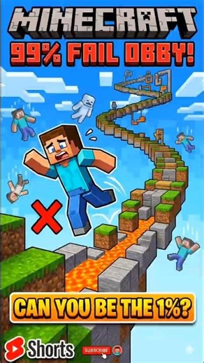 I Bet You Can't Finish || This Obby! ❌....#minecraft #viral #gaming #roblox #shorts