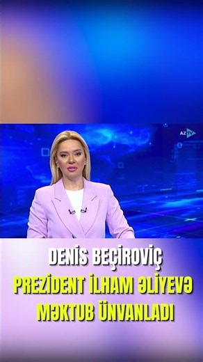 Denis Beçiroviç Prezident İlham Əliyevə təbrik məktubu ünvanlayıb