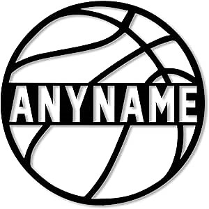 Custom Basketball Sports Transparent Sticker Personalized Basketball Ball Name Stickers Fans Waterproof UV DTF Transfer Sticker for Laptop, Water Bottles, Phone, Kindle Decor Decal Gifts for Adult Kid